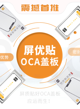 屏优贴盖板带OCA适用X20 X21 X23 X21i X27pro S1pro X9 X9i X9sp