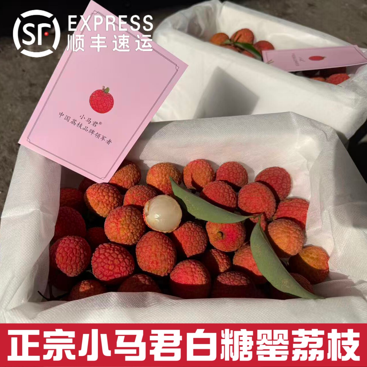 小马君正宗广东高州根子白糖罂荔枝精品老树果纯甜新鲜水果