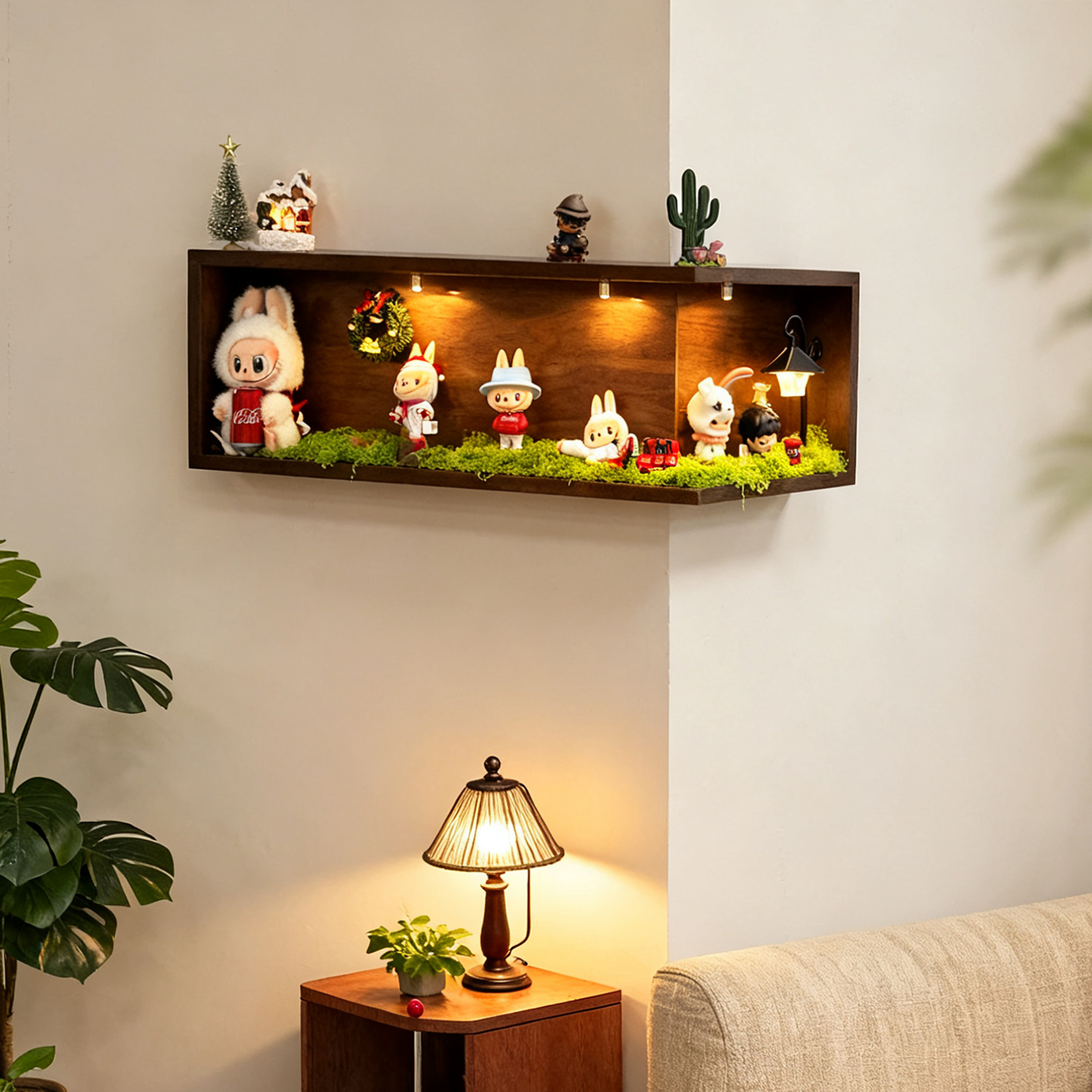 手办收纳墙面创意展示架