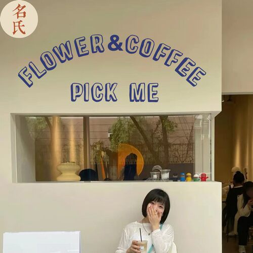 名氏咖啡店pvcins简约