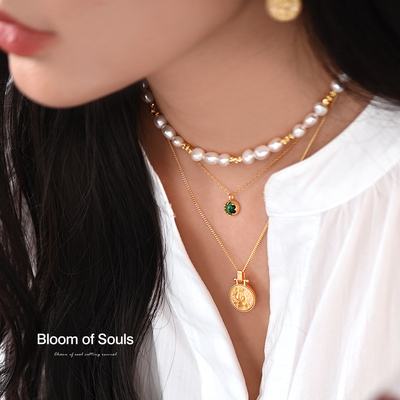 《一枚幸运币》原创设计纯银项链