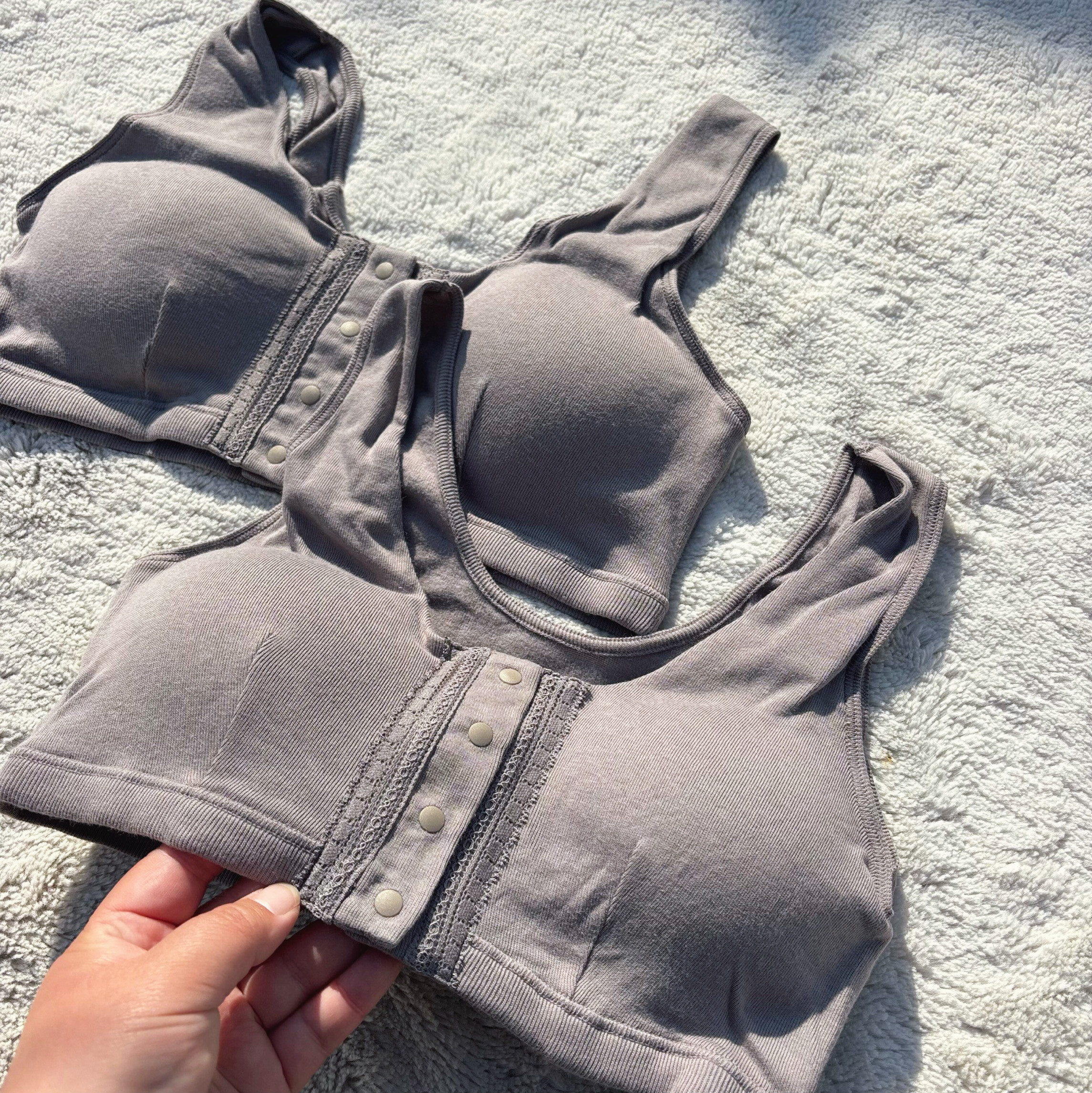 100%有机棉！外贸日单女士无钢圈纯棉文胸薄杯睡眠内衣背心式胸罩