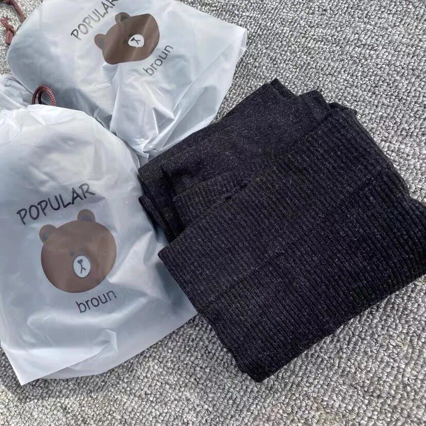 含羊绒!外贸原单女士春秋高弹螺纹棉挂脚 打底裤秋裤裤袜丝袜