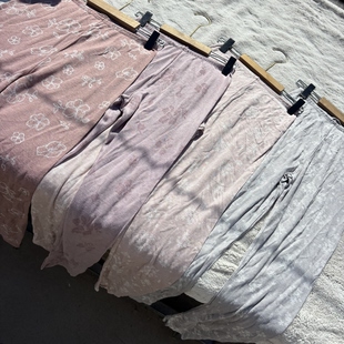 生态提花!外贸日单女士打底秋裤保暖内衣松紧腰睡裤家居裤秋裤子