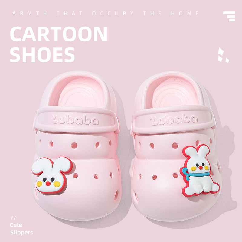 宝宝拖鞋女宝洞洞鞋夏婴幼儿1-3岁2男童室内防滑外穿沙滩儿童拖鞋