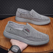 一脚蹬轻便软底懒人鞋 男鞋 休闲百搭老北京布鞋 男款 春季 2026年新款