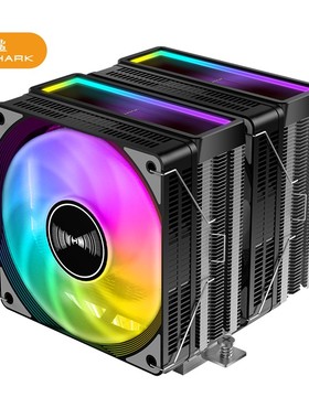 JIUSHARK九鲨JF300ARGB双风扇7热管CPU散热器AMD13代风冷12代1700