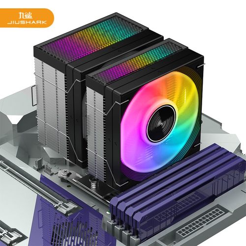 九鲨双塔双扇不挡内存CPU散热器
