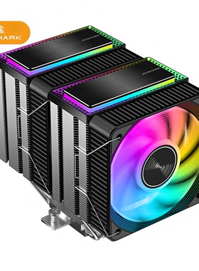 JIUSHARK九鲨JF200mini风冷CPU散热器ARGB10cm双风扇6热管1700AMD