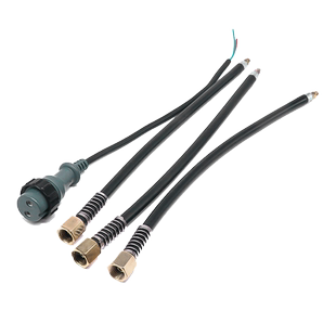 气管插头气保焊配件下松款型二保焊枪开关控制两芯插头螺母接头