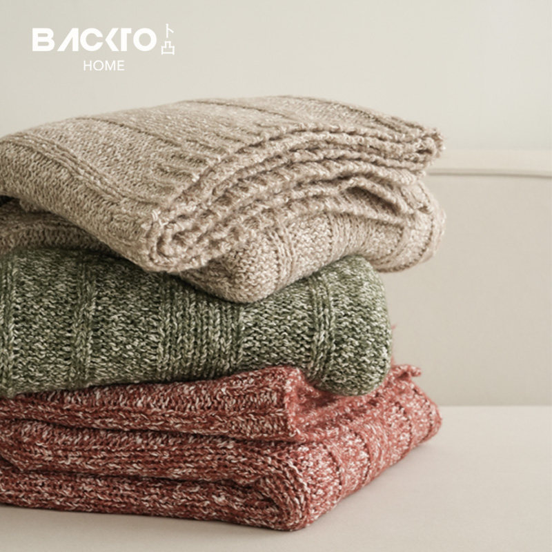 BACKTO卜凸软糯小香风新年圣诞红色沙发毯棉羊毛毯子针织毛毯盖毯,床上用品,休闲毯/毛毯/绒毯,淘宝优惠券,粉丝福利购,淘宝优惠卷