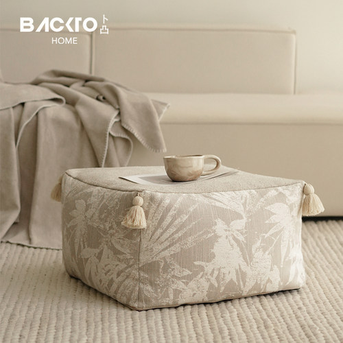 BACKTO卜凸家居新中式流苏坐墩
