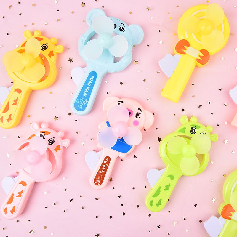 手压风扇夏季卡通迷你小风扇