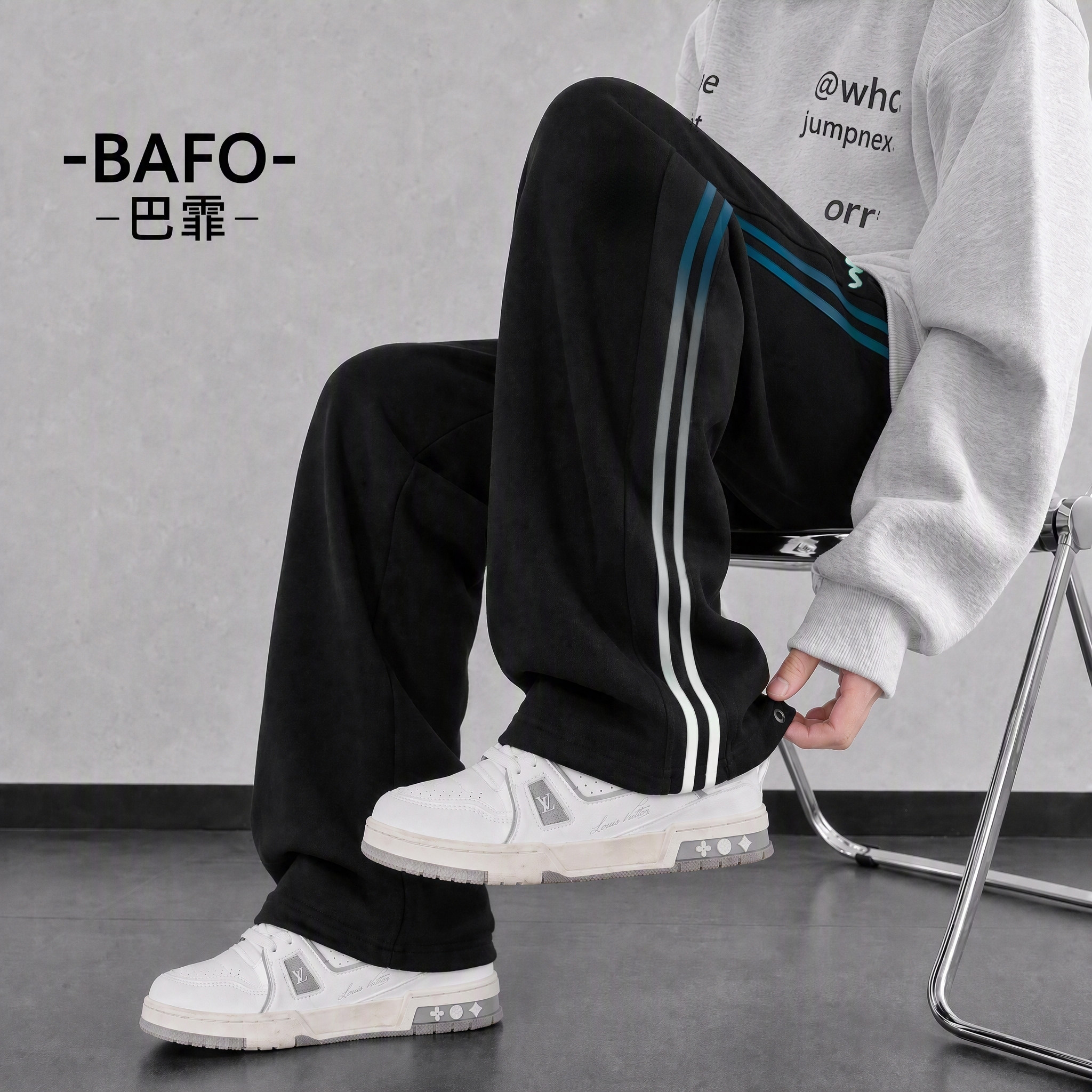 男童裤子2026新款秋季时尚潮流青少年直筒裤初中生大童运动裤春秋