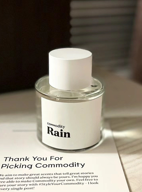 commodity rain香水小样 Book Rain雨纽约小众香水Gold Bergamot
