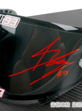 SHOEI Z8 Z7 X14  马奎斯 签名 93号头盔 镜片贴纸 竞技镜片 贴纸