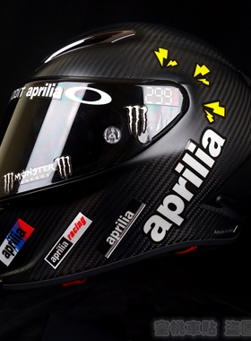阿普利亚GPR250R 150 SRMAX300 250 改装镜片贴头盔 防水反光贴纸