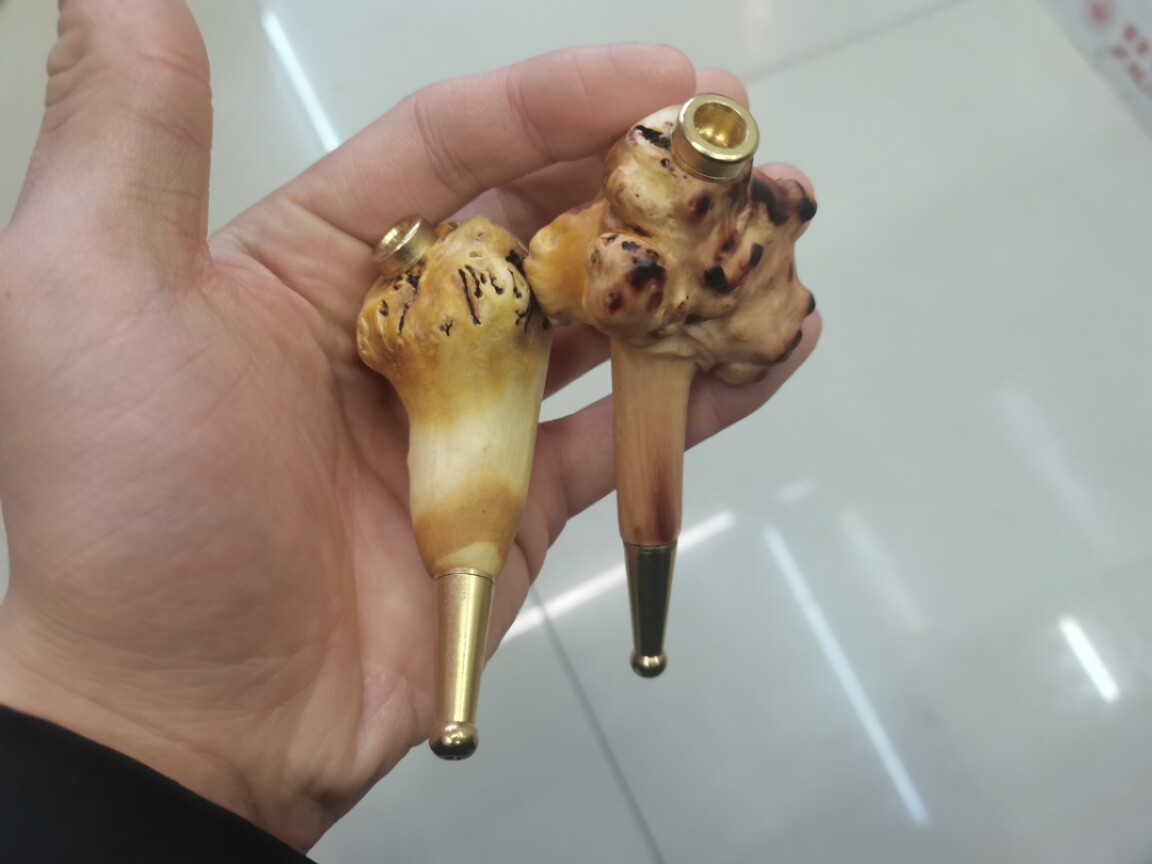 운남 검은 과일 나무 담배 홀더 천연 검은 과일 나무 마디 파이프 남자 흡연 세트 필터 뿌리 조각 놀이 손잡이 조각