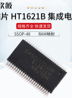 贴片 HT1621B集成电路 RAM映射 LCD驱动器液晶IC芯片SSOP-48