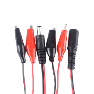 DC头转鳄鱼夹线公头 母头转鳄鱼夹线 带线电源测试导线 连接线