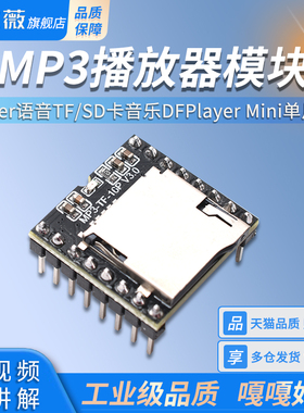 MP3播放器模块Player语音TF/SD卡音乐DFPlayer Mini单片机
