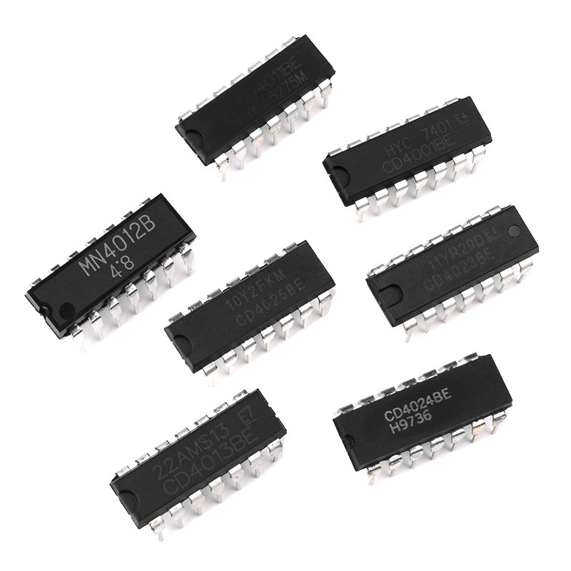 CD4001 HEF4002 4011 4012 4013 4023 4024 4025BE芯片直插贴片IC