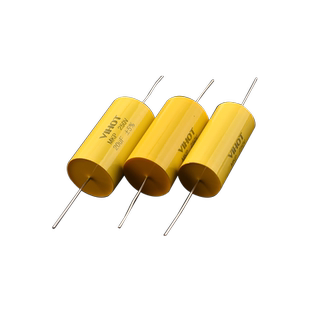 250V无极MKP轴向黄圆穿心电容0.47~20uFJ高音薄膜电容分频器音频