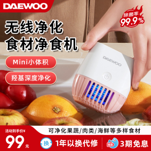 大宇无线果蔬清洗机除农残洗菜机食材多功能净化器洗水果神器QX10