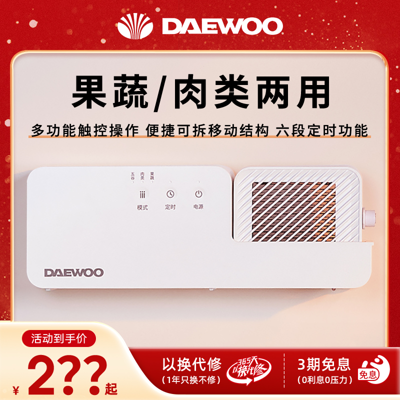 DAEWOO/大宇果蔬清洗机全自动洗菜机除农残食材净化器