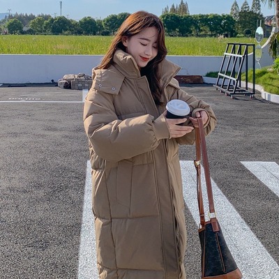 加厚面包服羽绒棉衣棉服女韩版宽松中长款冬季外套棉袄2025年新款