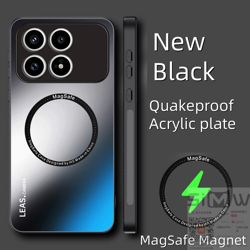 适用于小米pocof8pro手机壳xiaomi poco f8pro亚克力保护套2510DPC44G全包mi防摔poco软硬壳f8磁吸por新款5g