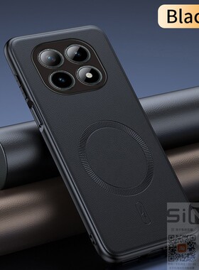 适用于小米pocom8手机壳Xiaomi POCO M8磁吸素皮保护套pooc全包copo防摔opco皮纹p0c0轻奢风pc简约m8八新款