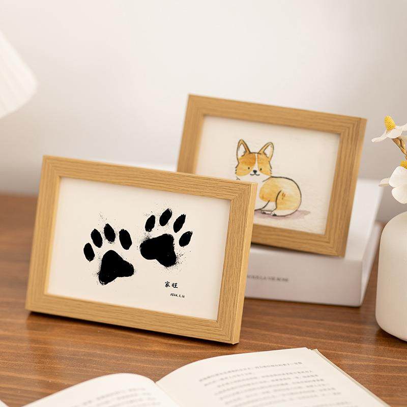 宠物爪印狗狗脚印纪念相框6寸供应手足印脚丫印猫爪印厂家,家居饰品,DIY亲子装饰画,淘宝优惠券,粉丝福利购,淘宝优惠卷