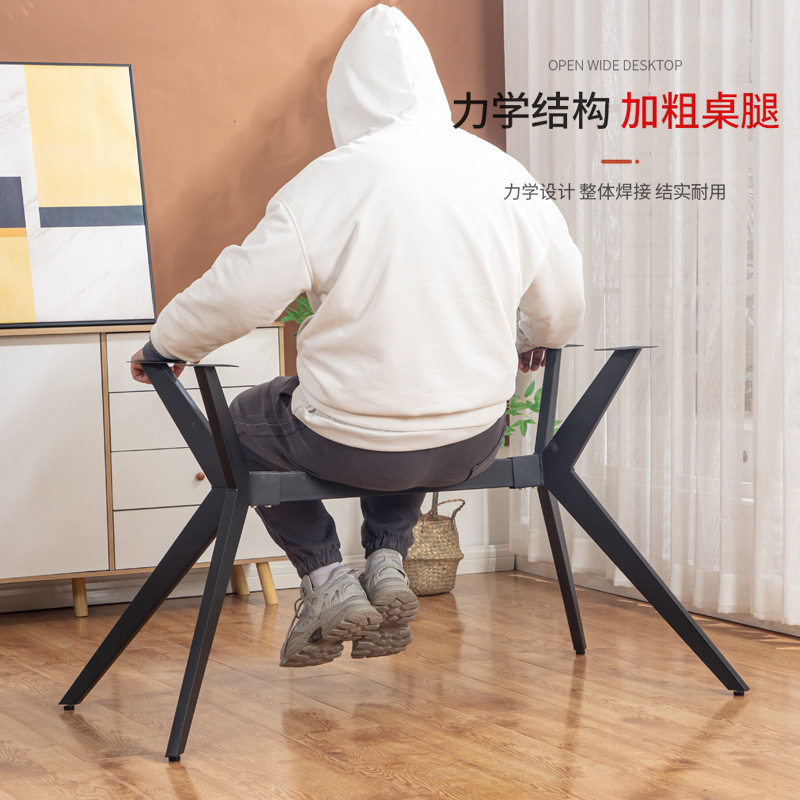 餐桌脚支架岩板桌腿支架简约大理石桌架会议北欧餐桌脚