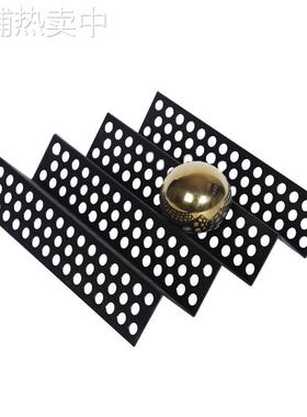 现代简约轻奢黑色折叠镂空网片屏风摆件样板房售楼处软装饰品摆设