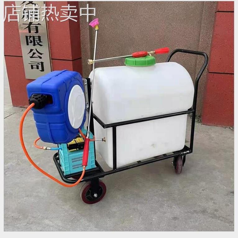 厂家消毒推车式手推式电动打药机高压农用汽油动力喷雾器打药车