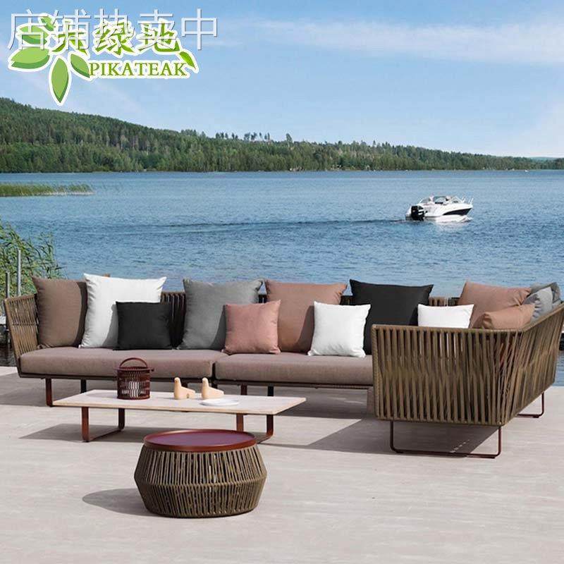 户外编藤沙发庭院阳台摇椅休闲藤艺吊篮酒店室外露台花园藤编家具