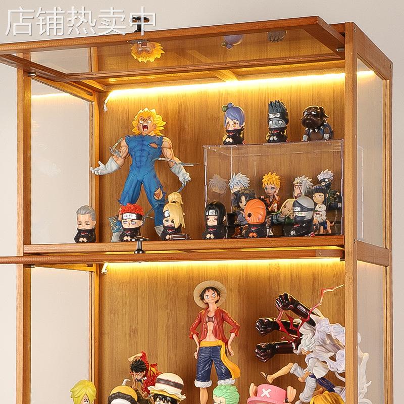 手办展示柜led灯带模型柜子橱柜自粘线条氛围感应免开槽专用灯条