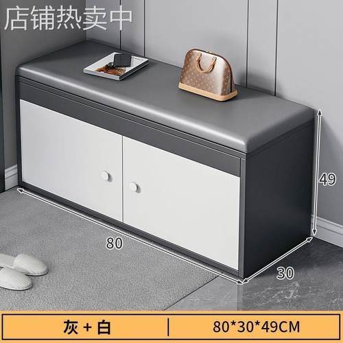 鞋架子简易门口家用换鞋凳入户软包坐垫储物柜可坐鞋柜进门穿鞋凳