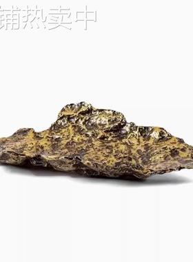 奢树皮肌理金色果盘托盘摆件几何北欧样板房艺术抽象摆件摆件