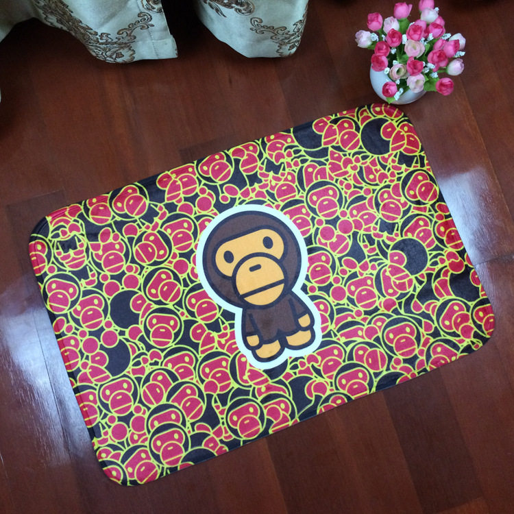 carpet Flannel a living room Shower Room bedroom camouflage non-slip household door mat Bape Ape head aape Tidal currentin the Home Fabric , Carpet  category - from Buy2taobao.com to provide professional Taobao agent buy service