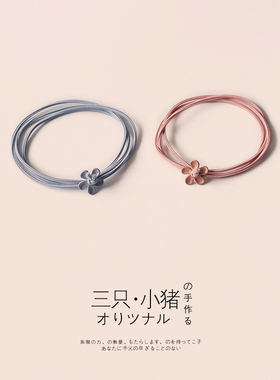 头绳发绳小花韩国可爱清新简约森女扎发网红发圈橡皮筋头饰女