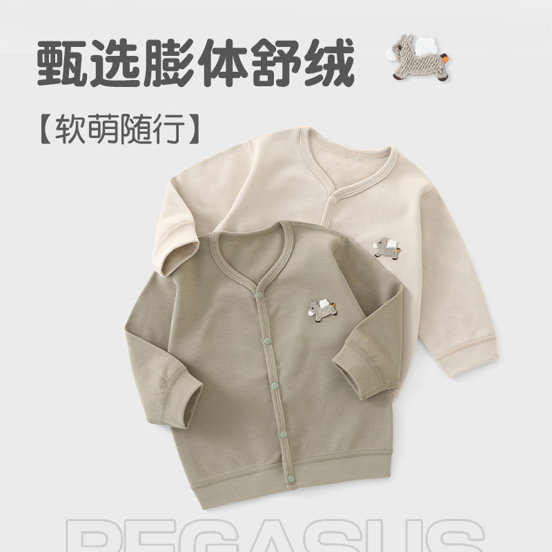 婴儿开衫上衣薄款外套图片