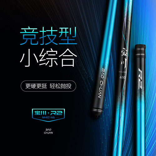 宝川R2超轻超硬高碳综合台钓鱼竿28调鲫鱼鲤鱼野钓手竿碳素手杆