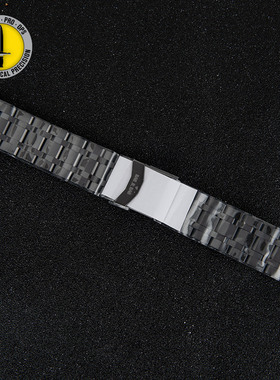 MTM手表带钛带V-黑色钛合金表带手表配件适用于全系列手表24mm