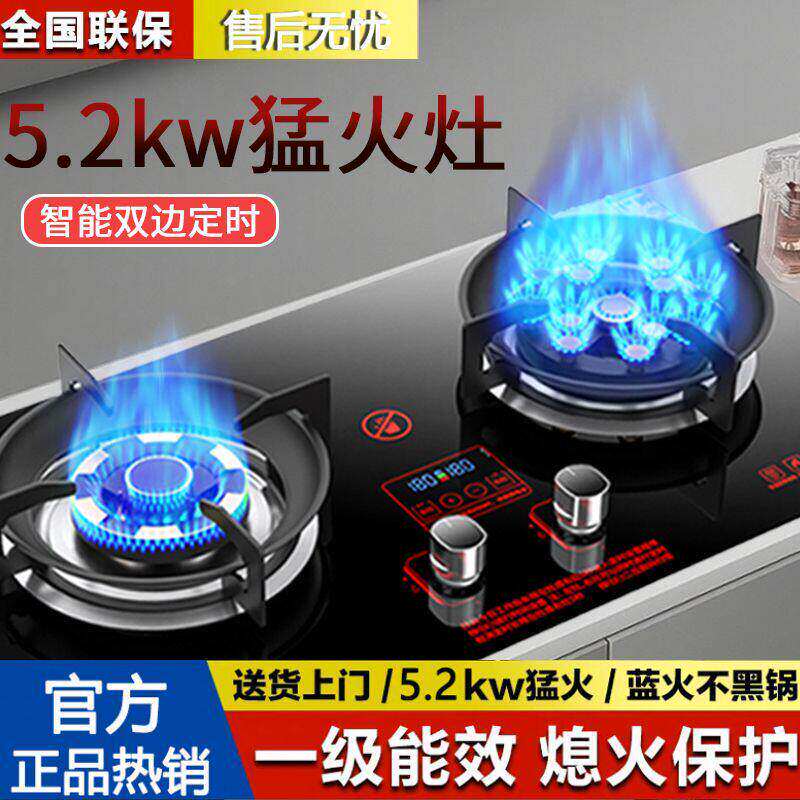 御皇好太太燃气灶双灶家