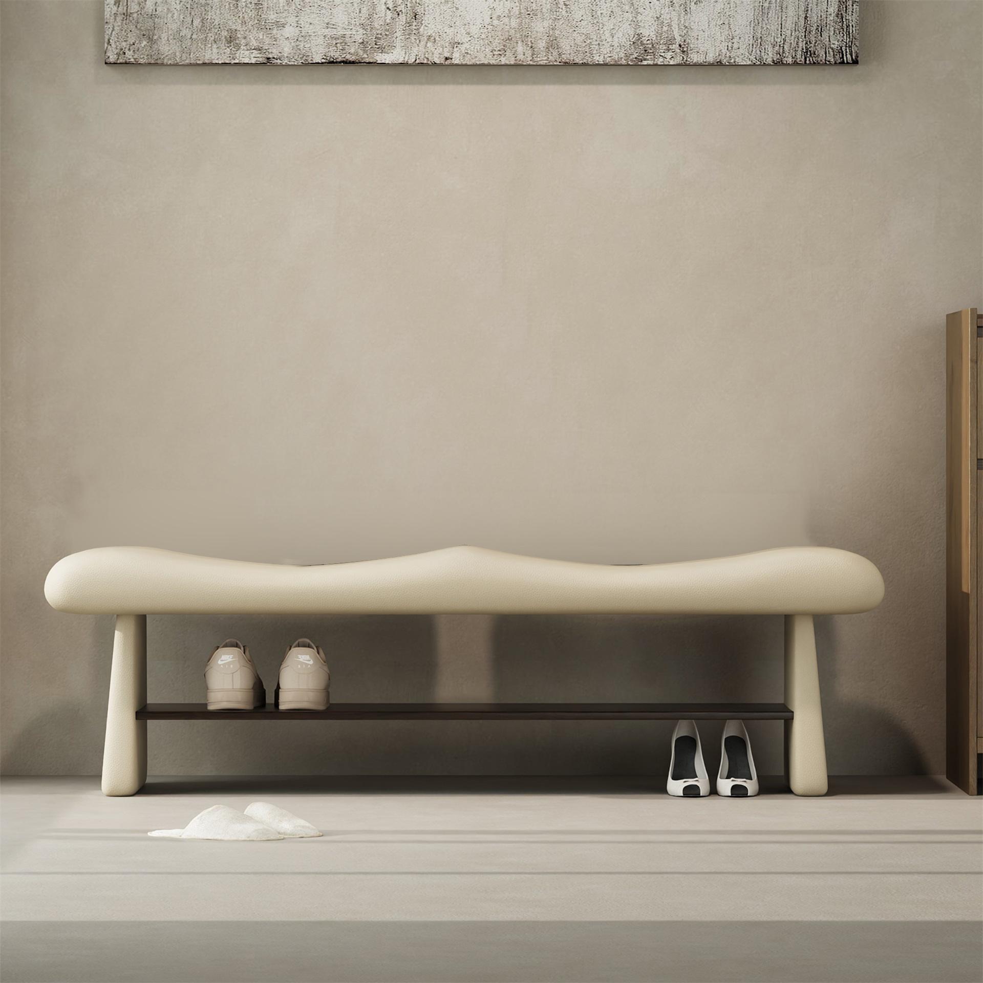 进门入户玄关鞋柜一体长凳