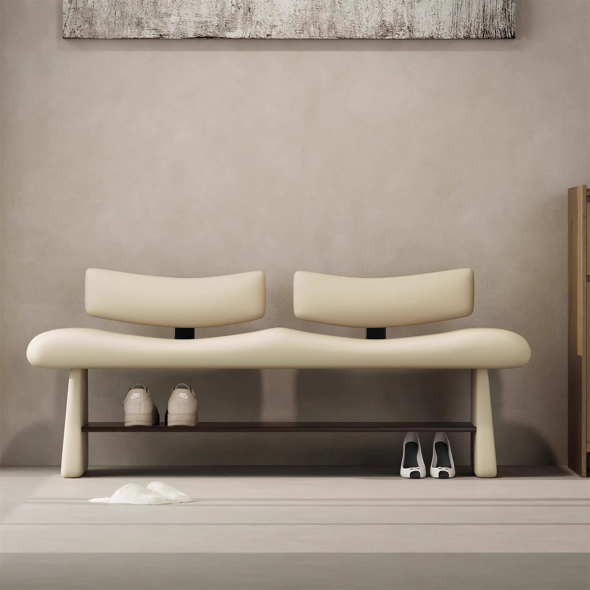 进门入户玄关鞋柜一体长凳