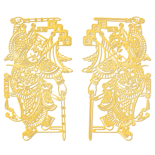 2026马年门神贴大门金属传统装饰对联新款秦叔宝春联秦琼敬德家用