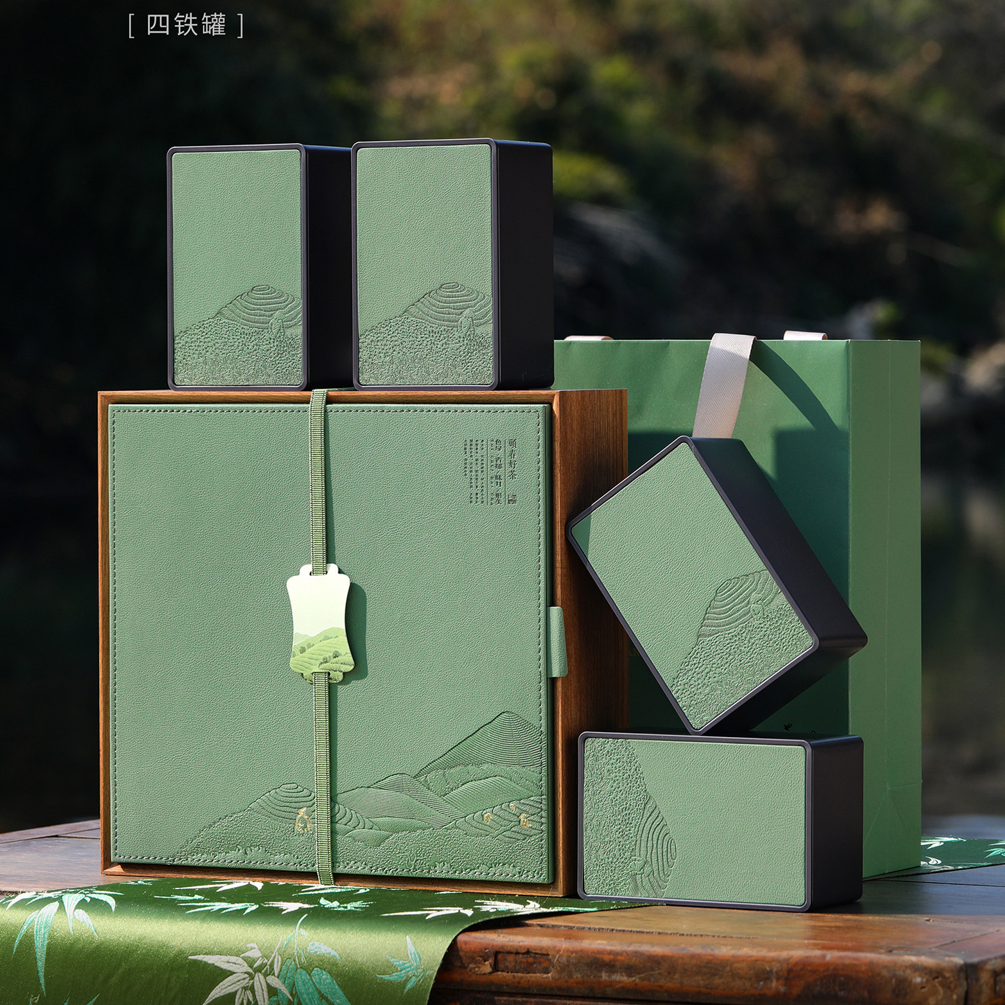 新款绿茶半斤一斤装通用茶叶礼盒图片